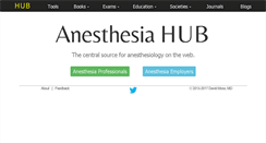 Desktop Screenshot of anesthesiahub.com