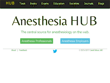 Tablet Screenshot of anesthesiahub.com